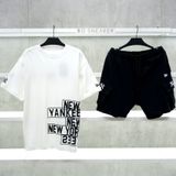  Áo Thun New Era Yankees Black White 12558457 