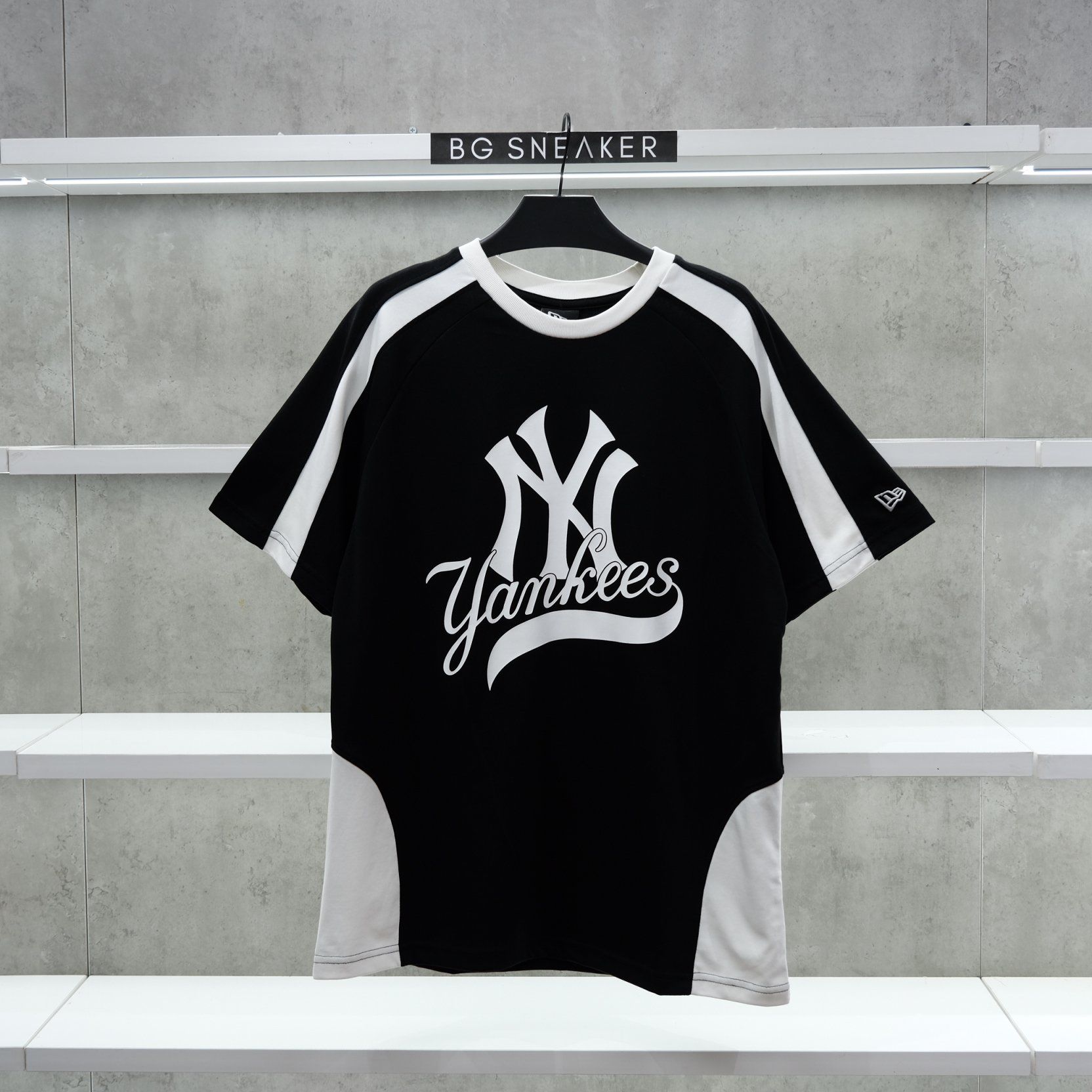  Áo thun New Era  Yankees Black White 12224584 