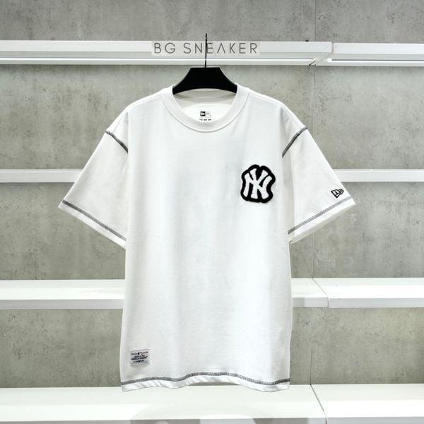  Áo Thun New Era NY White BLack 13334578 