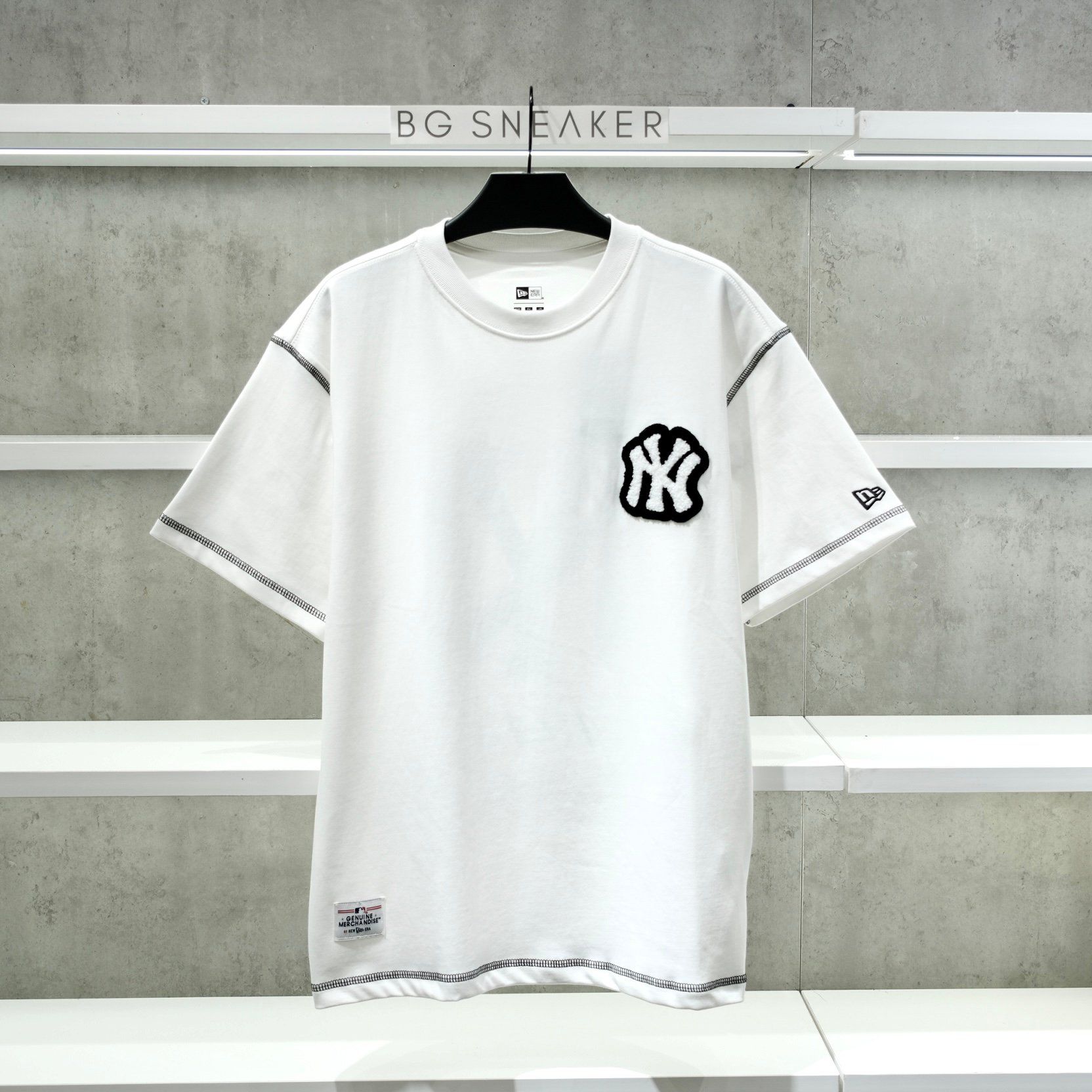  Áo Thun New Era NY White BLack 13334578 