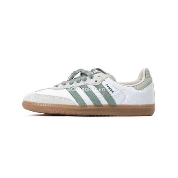  Giày ADIDAS SAMBA OG  Cloud White Green  [ ID0492 ] 