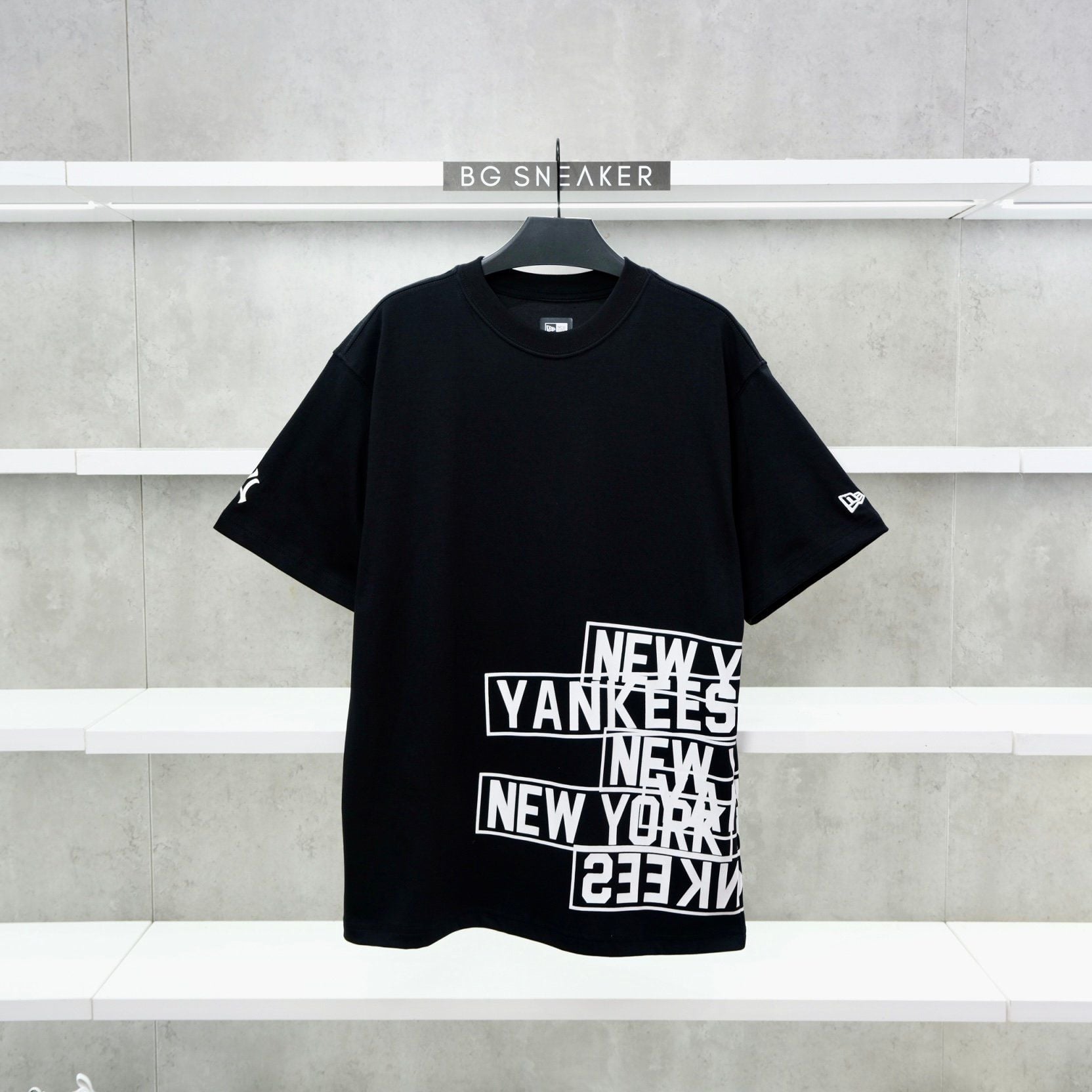  Áo Thun New Era Yankees Black White  12558456 