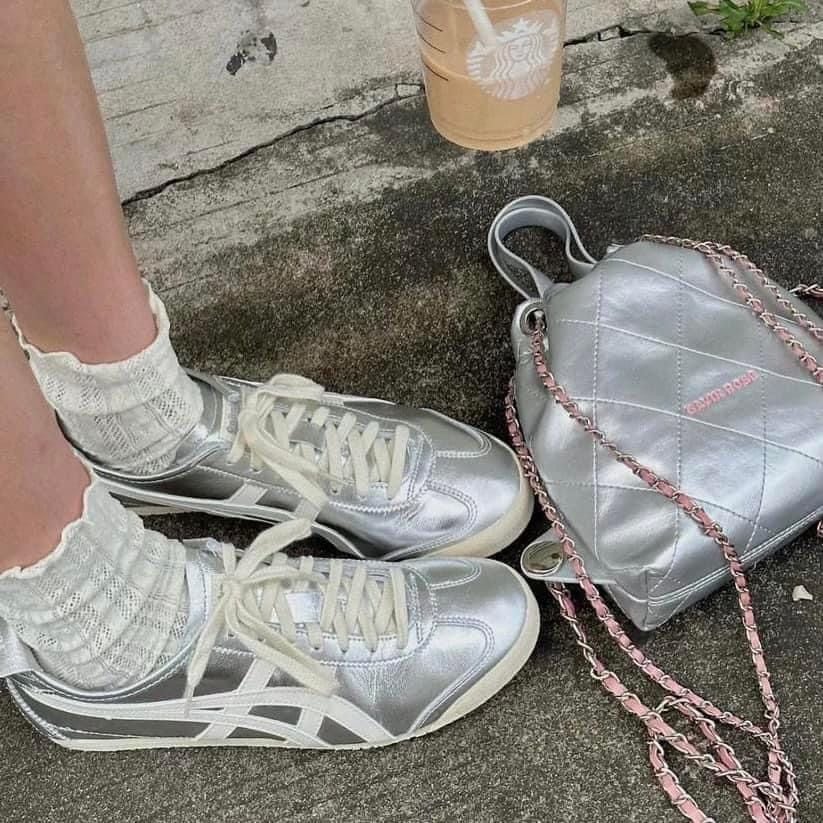  Giày Onitsuka Tiger Mexico 66 Silver Off White 1183B566-021 