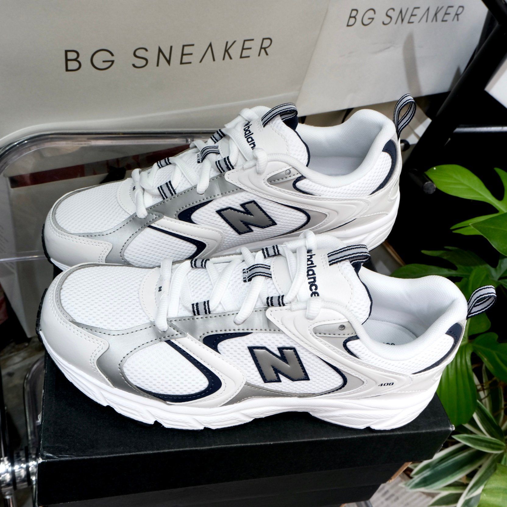  Giày New Balance 408 White Silver ML408A 