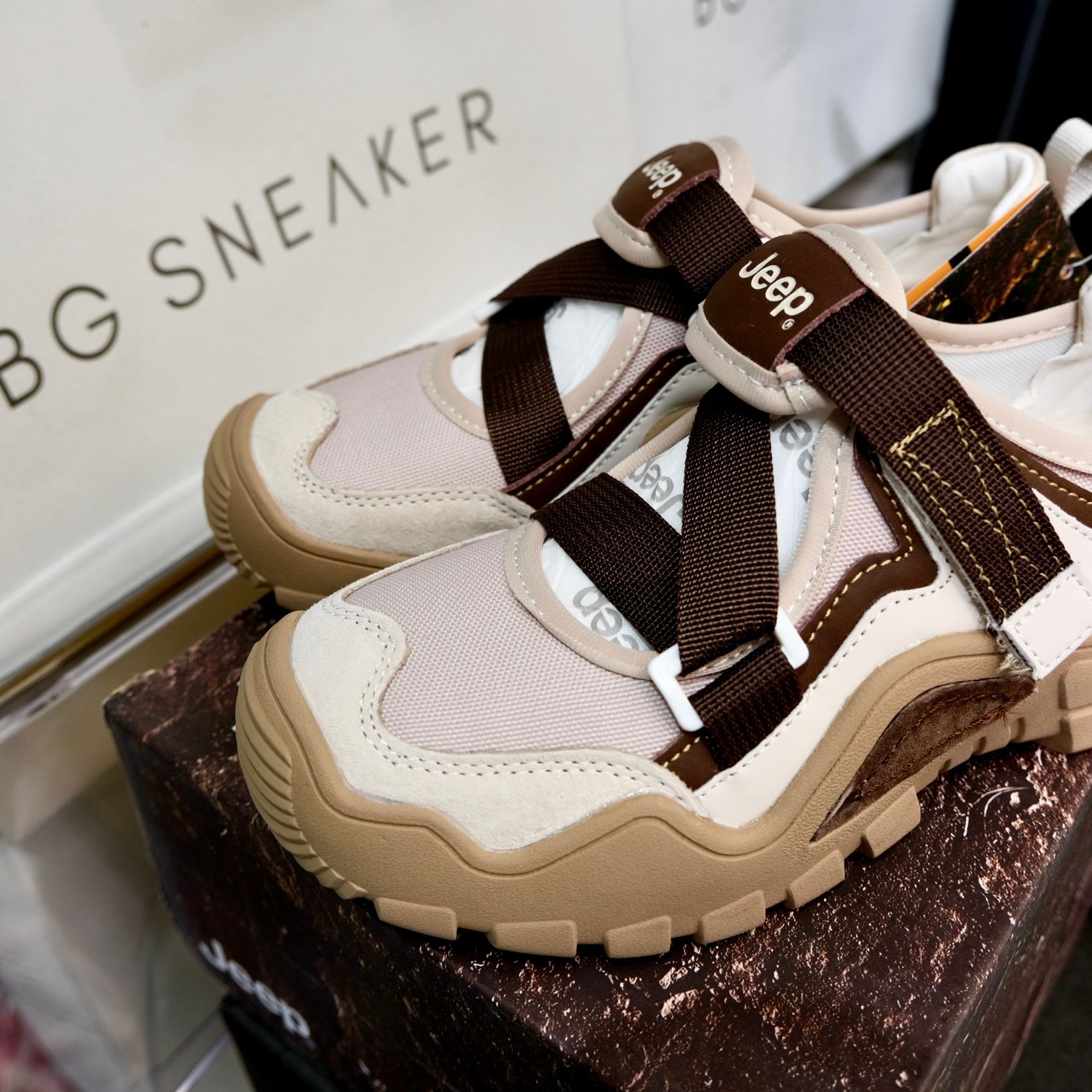  Giày Jeep Mary Jane Velcro ''Choco'' [PD241WAS873] 