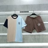  Áo Thun New Era Three Color Black Cream Blue 13095641 