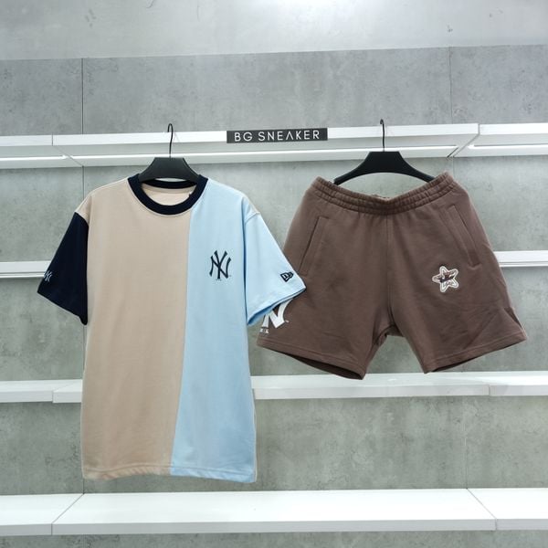  Áo Thun New Era Three Color Black Cream Blue 13095641 