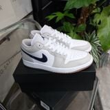  Giày Nike Air Jordan 1 Low GS ‘White Neutral Grey’ [ 553560 146 ] 