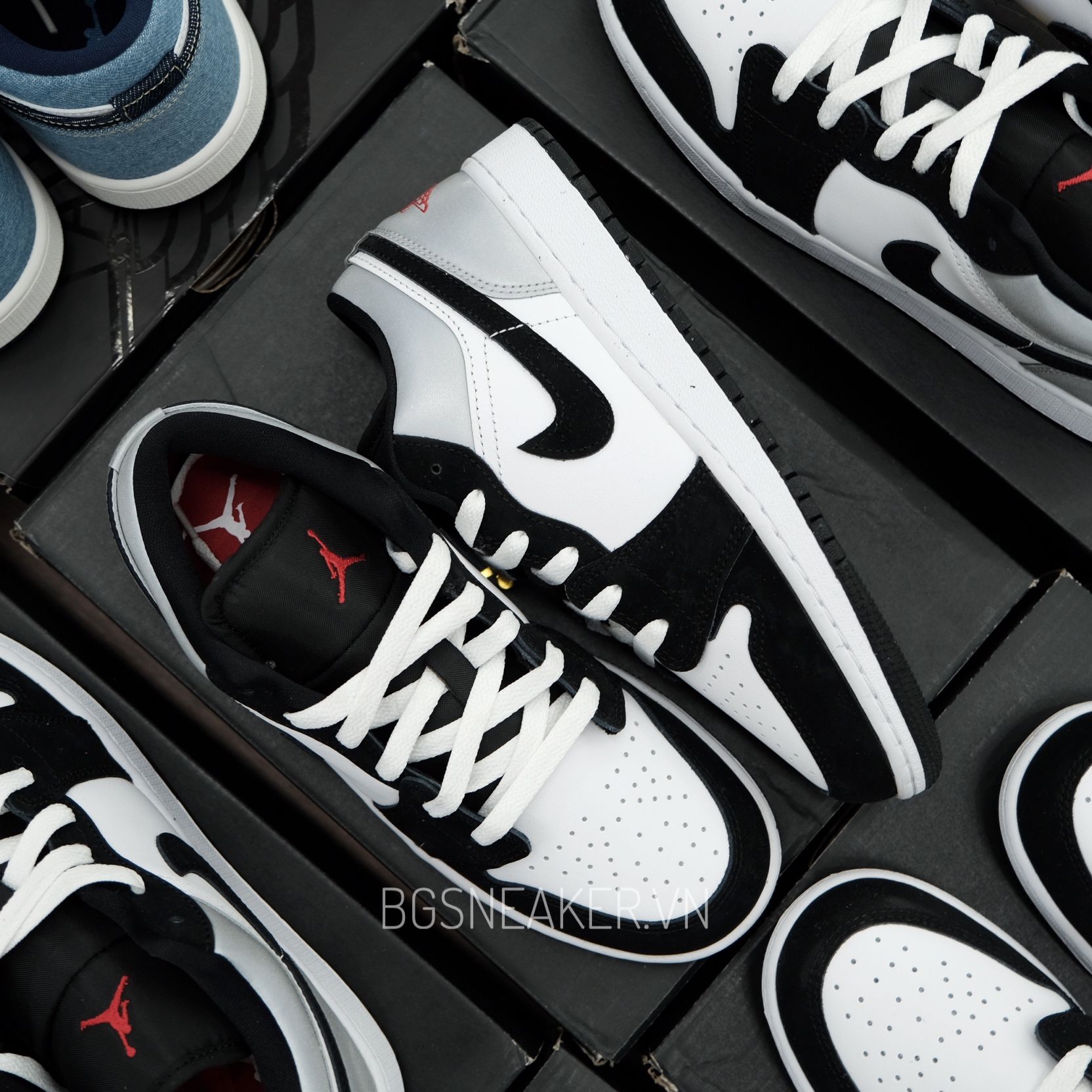  Giày Nike Air Jordan 1 Low GS Panda Toe HF3188 106 