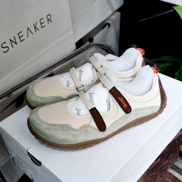  Giày Jeep Outdoor Shoes Women's Low Top ''Cream Light Green'' [ P651W13112 ] 