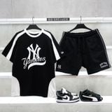  Áo thun New Era  Yankees Black White 12224584 