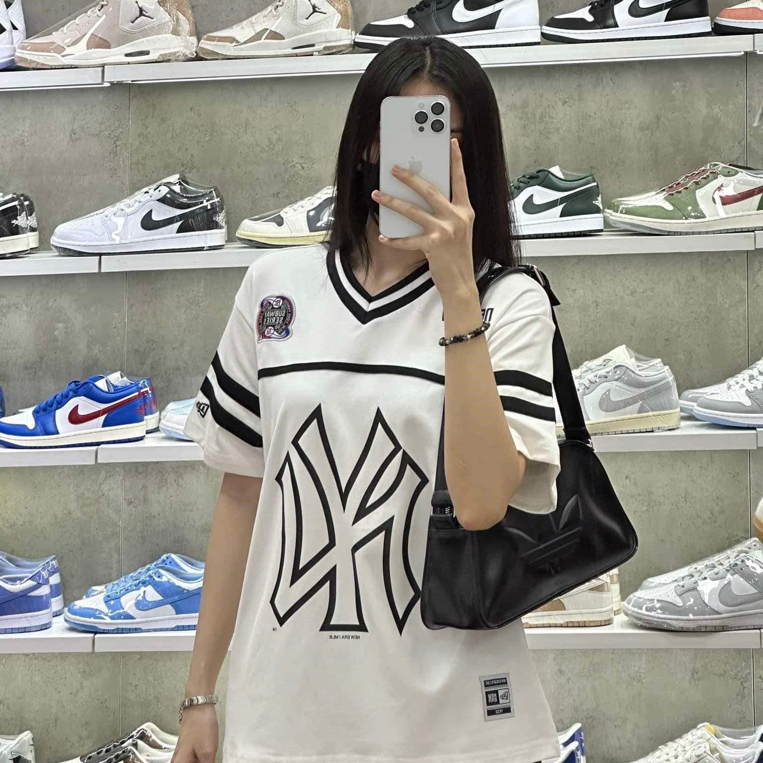 Áo Thun New Era Jersey Subway Series New York Yankees Big Logo White  13505021 