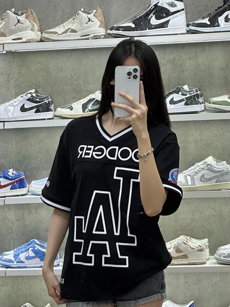 Áo Jersey New Era Dodger LA  Black White 13793829 