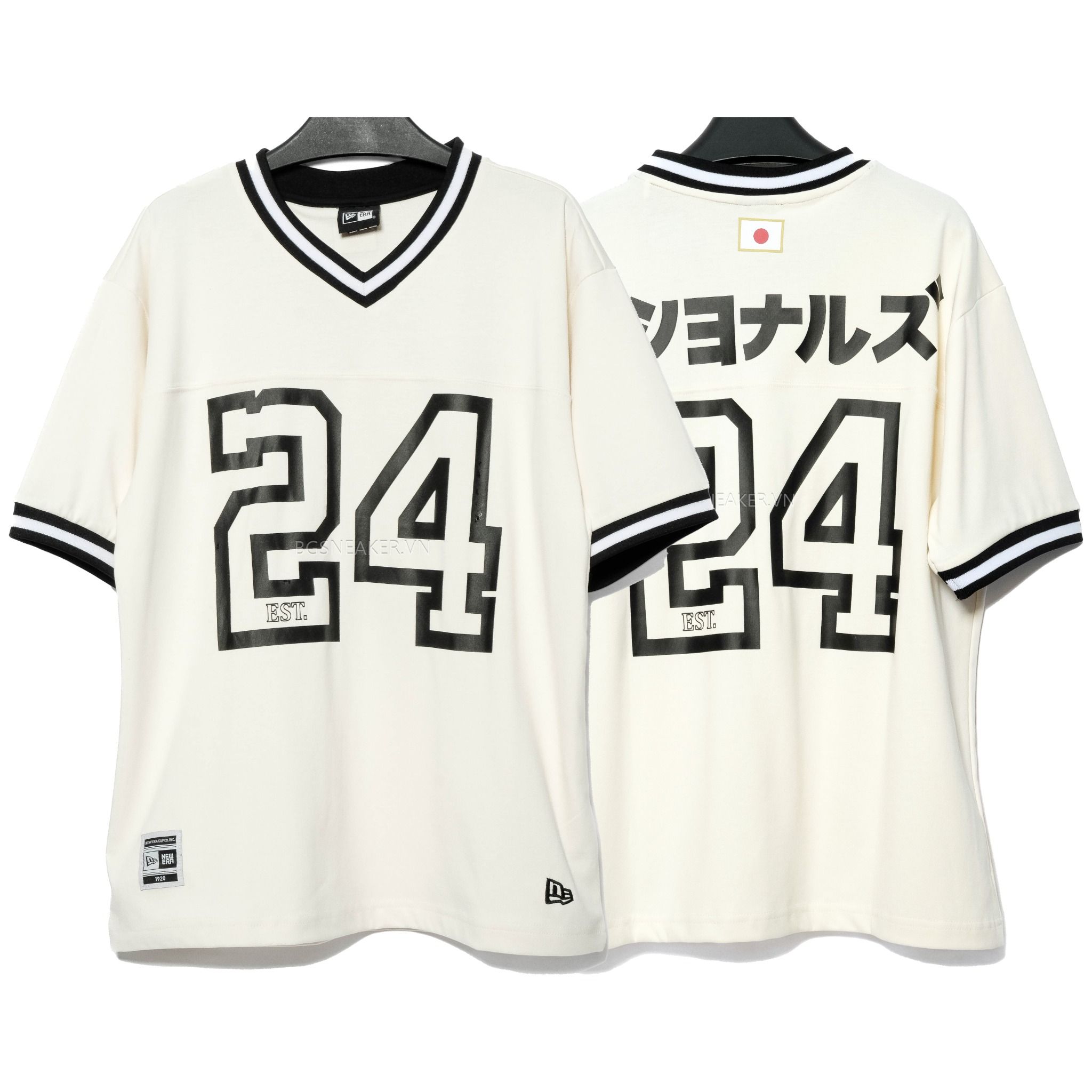 Áo Thun New Era Jersey EST 24 Cream/Black 13883939 