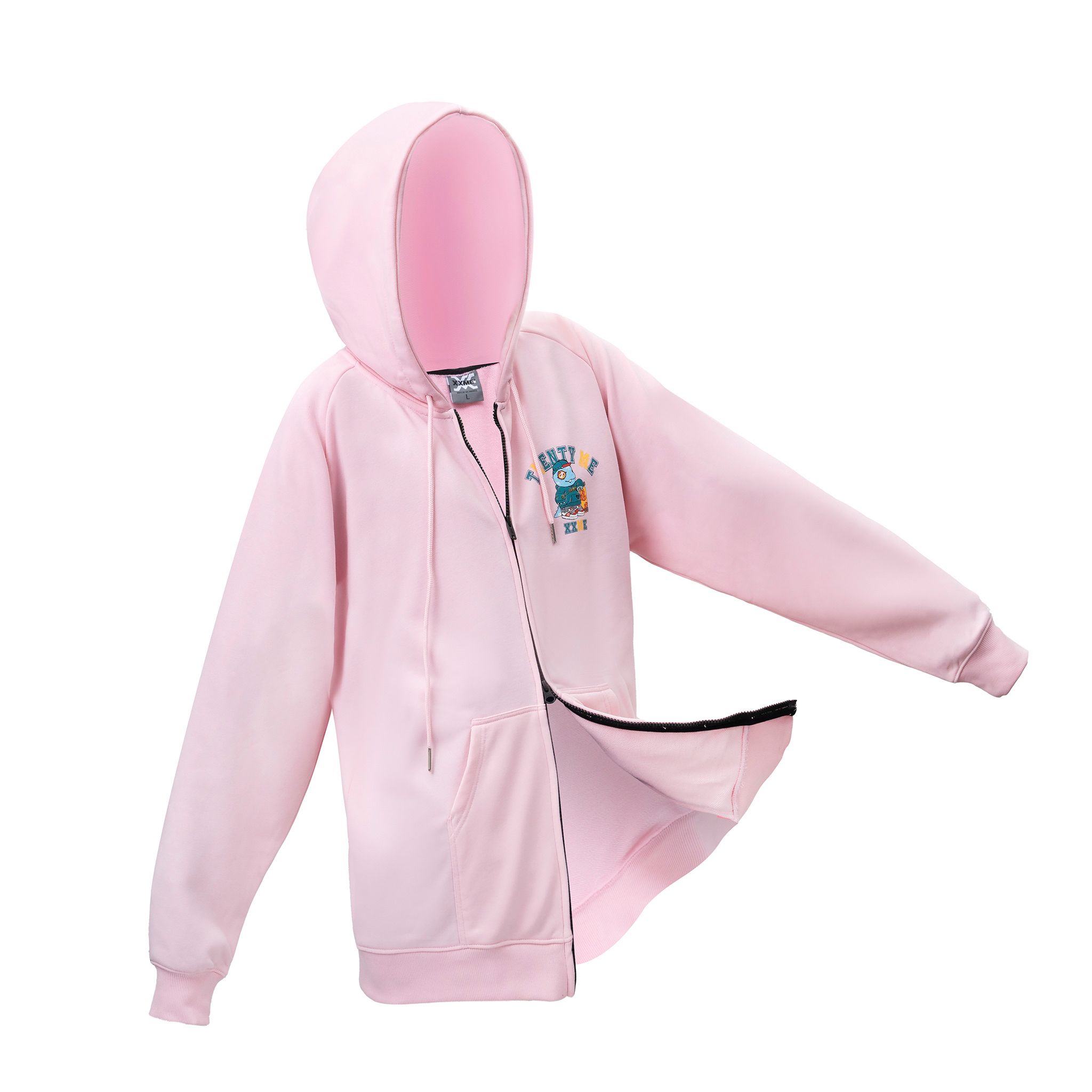  Áo Hoodie Academy Zip Up - Pink 