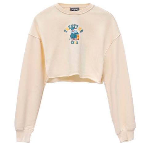  Áo Croptop Academy - Beige 