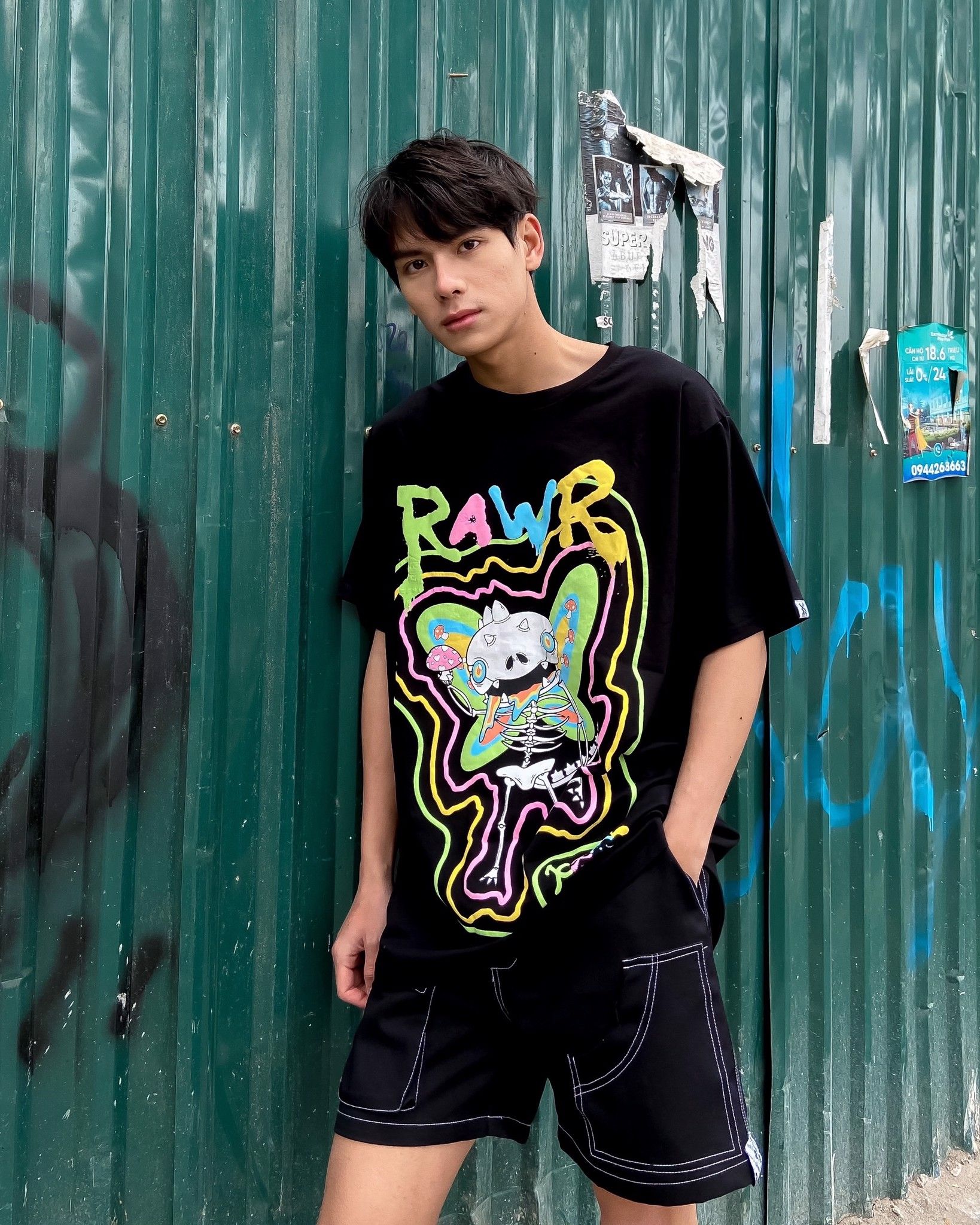  Áo Thun RAWR Butterfly Effect Tee - Black 