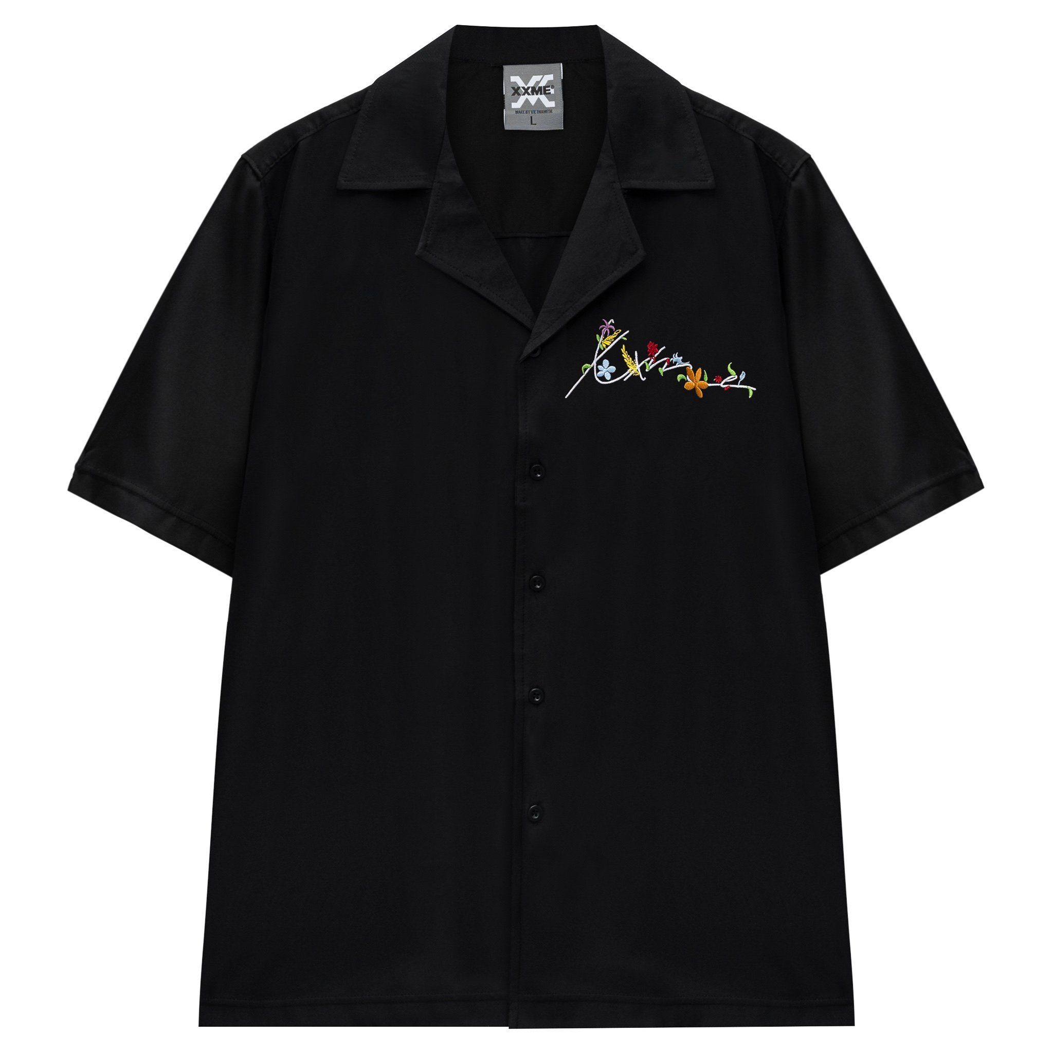  Áo Sơ Mi Floral Shirt - Black 