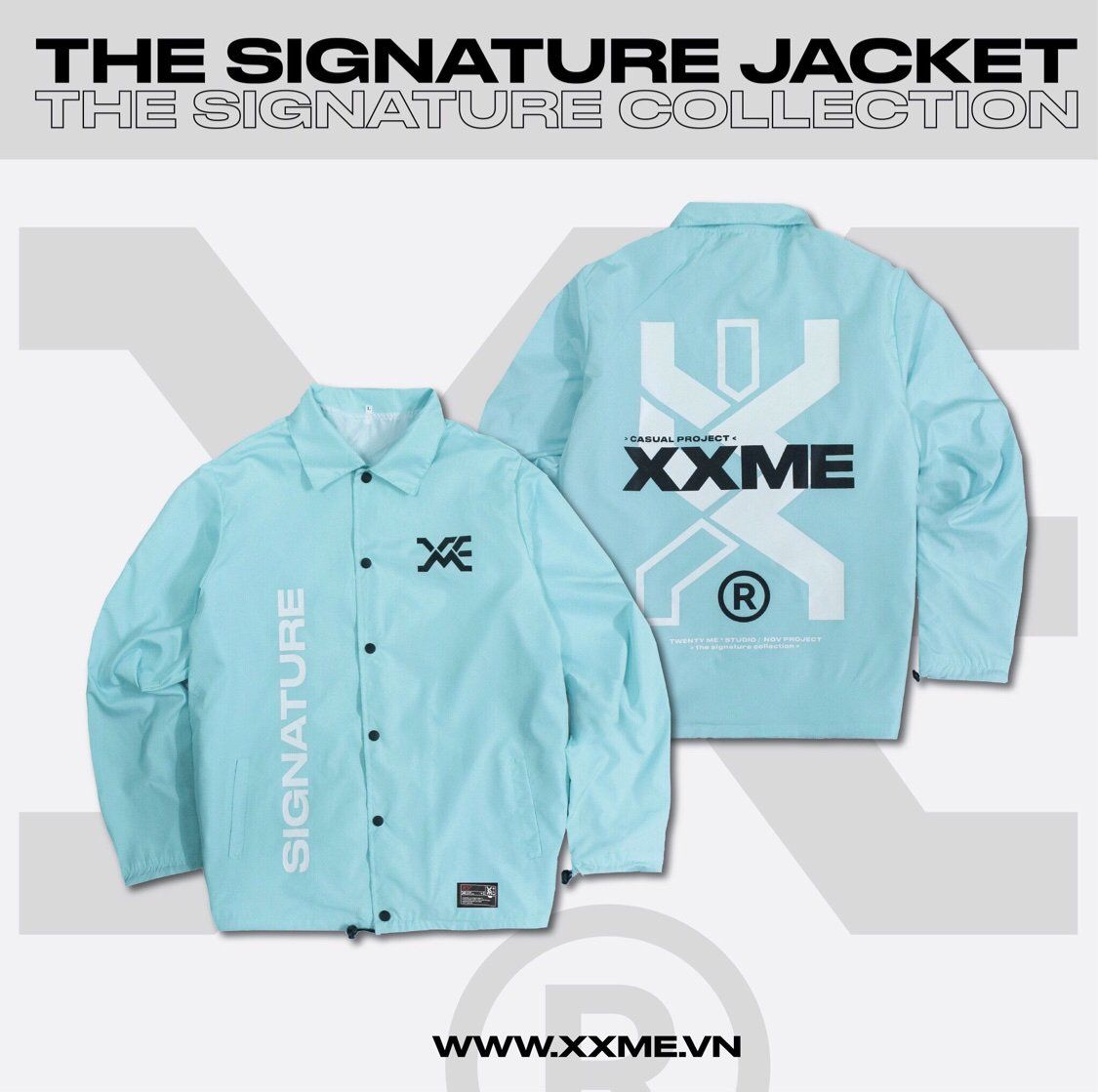  Áo Khoác SIGNATURE COACH JACKET-Sky 