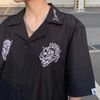  Áo Sơ Mi Dynasty Shirt - Line Art - Black 