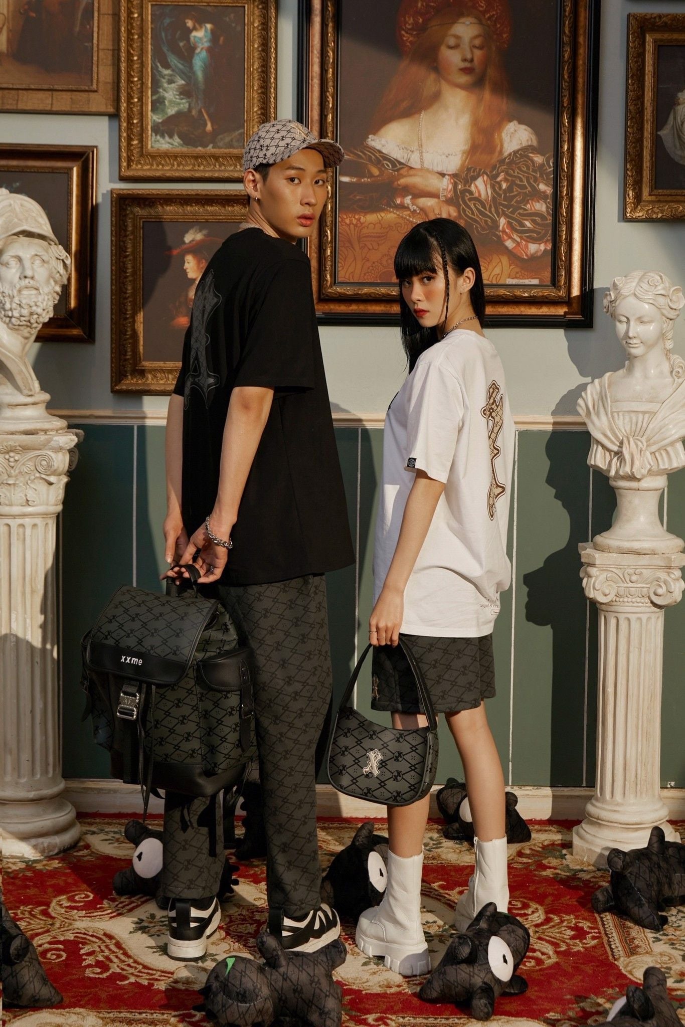  Balo X2 Monogram Backpack - Gray 