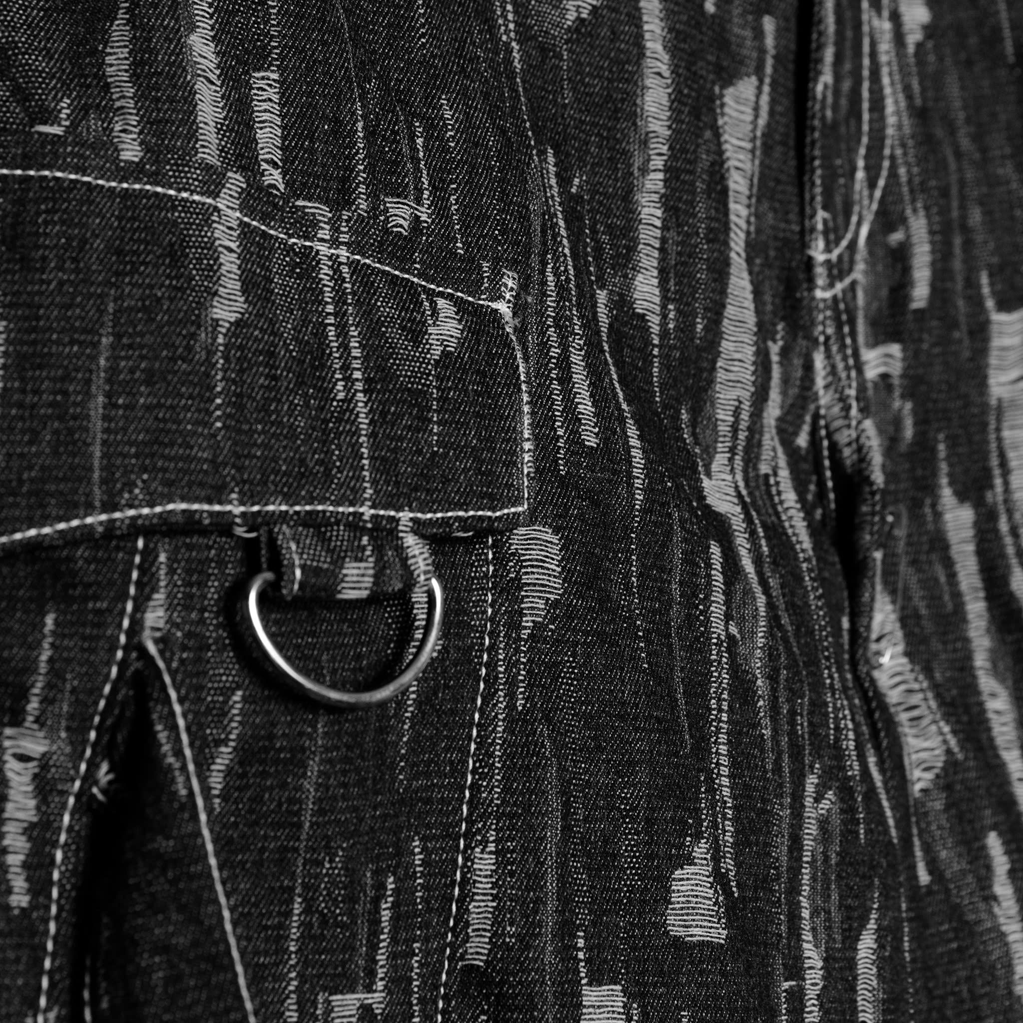  Quần Dài Túi Hộp XXME Glitch Cargo Pants Denim - Black 