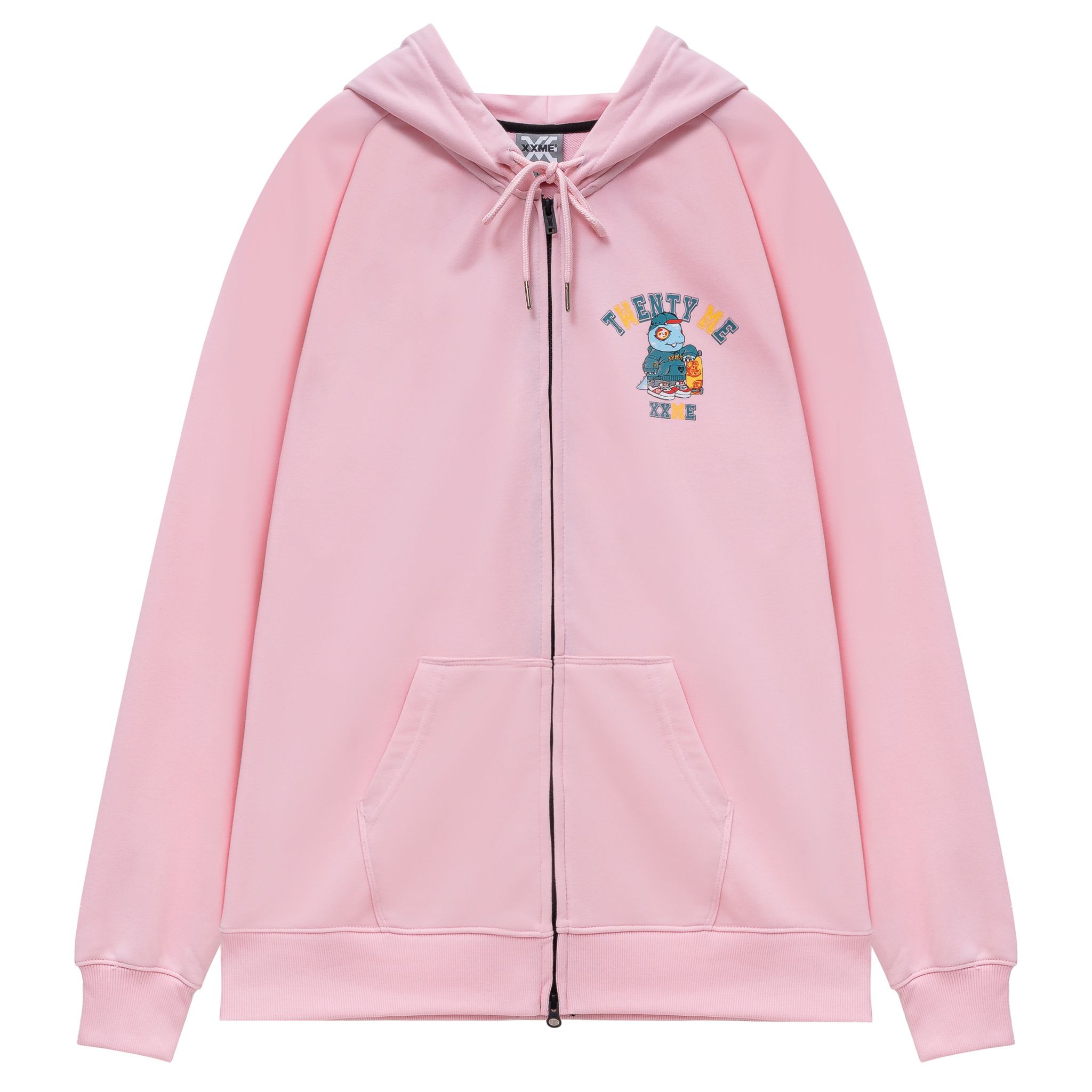  Áo Hoodie Academy Zip Up - Pink 