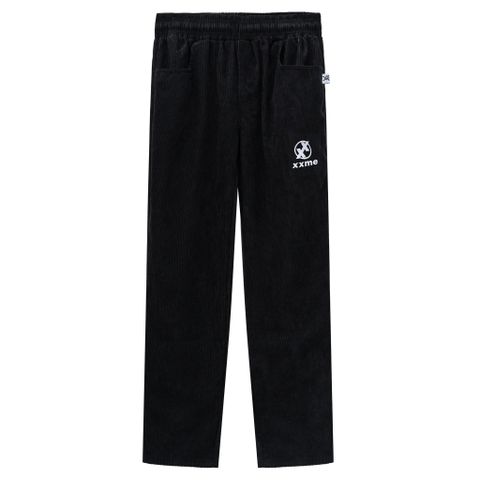  Quần Dài Logo Corduroy - Black 
