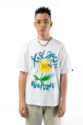  Áo Thun Sunflower - White 