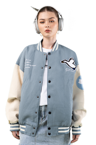  Áo Khoác The Weeé Varsity - Blue 