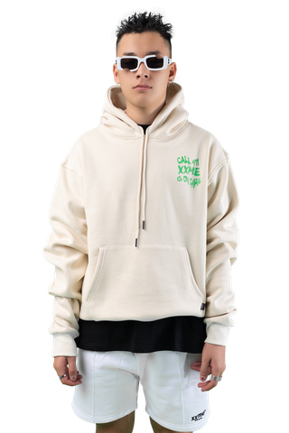  Áo Hoodie XXME On Fire - Beige 