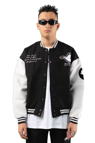  Áo Khoác The Weeé Varsity - Black 