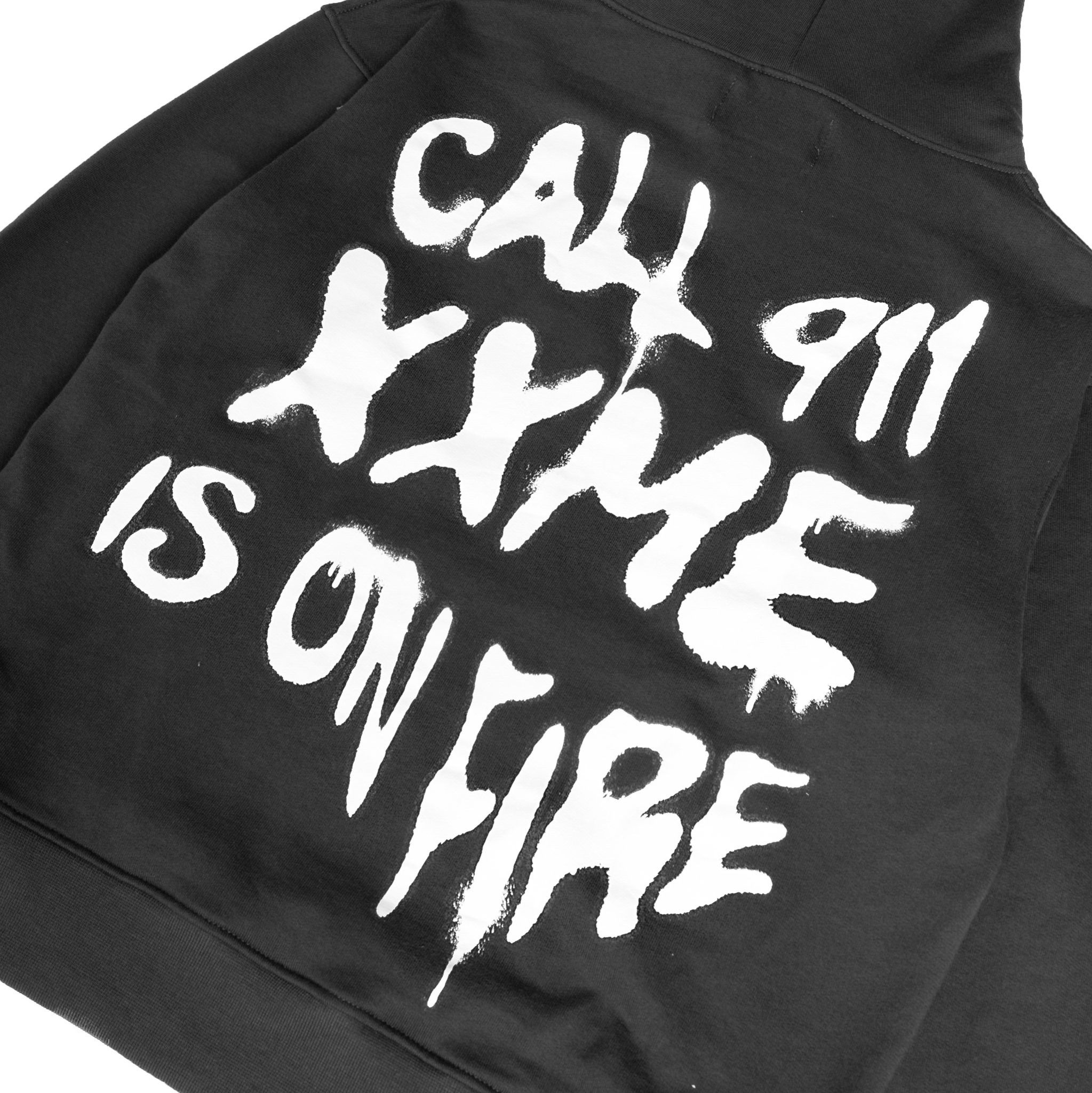  Áo Hoodie XXME On Fire - Black 