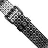  3 Row Punk Belt XXME - Black/ Silver 