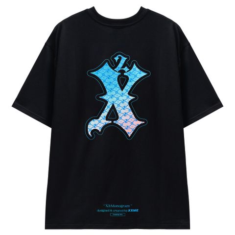  Áo Thun Monogram Gradient X2 Logo – Black 