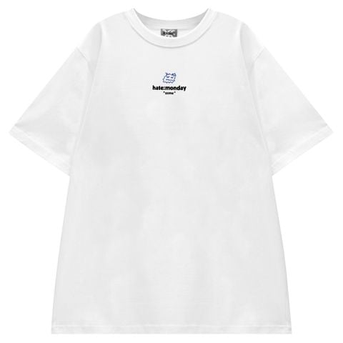  Áo Thun Hate Monday - White 