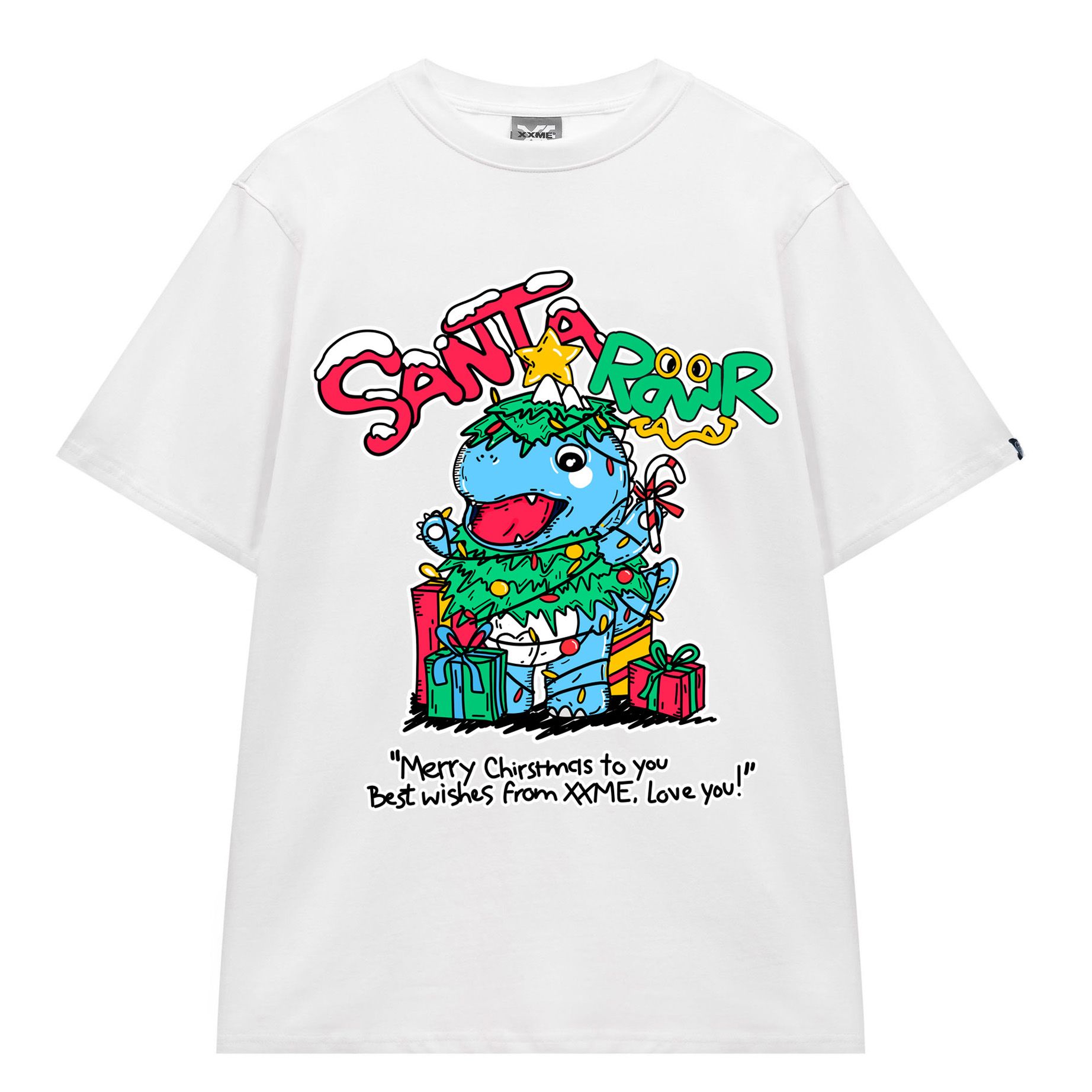  Áo Thun RAWR Xmas Tee - White 