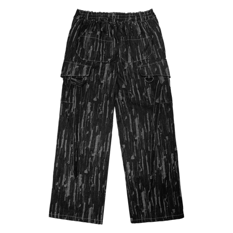  Quần Dài Túi Hộp XXME Glitch Cargo Pants Denim - Black 