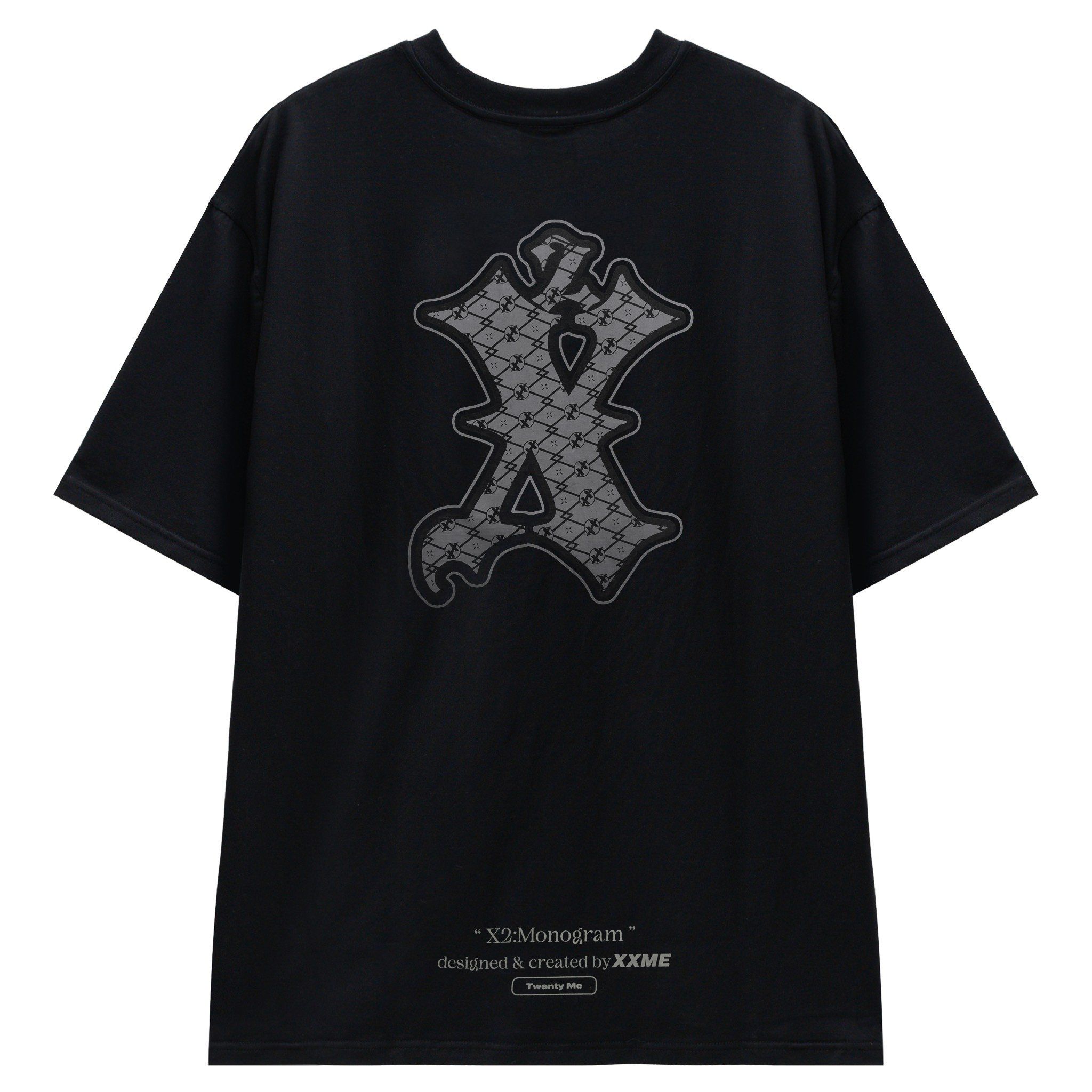  Áo Thun X2 Logo Monogram - Black 