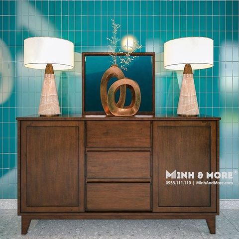  TỦ SIDEBOARD TRANG TRÍ GỖ THÔNG INDOCHINE 