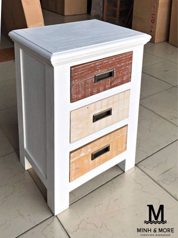  TỦ ĐẦU GIƯỜNG GỖ THÔNG COLORFUL 