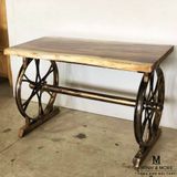  Chân Bàn Sắt Bánh Xe Giả Cổ 