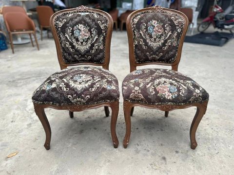  Ghế Gỗ Louis XVI Cao Su 