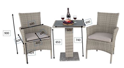  Bộ Bàn Ghế Outdoor Đan Mây 