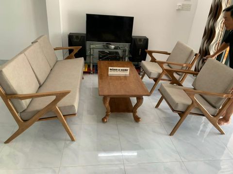  SOFA Z - Sofa Gỗ Ash Sản Xuất 
