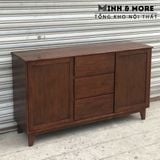  TỦ SIDEBOARD TRANG TRÍ GỖ THÔNG INDOCHINE 