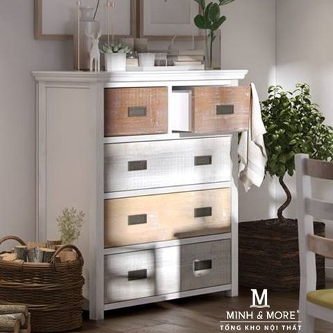  TỦ HỘC GỖ THÔNG COLORFUL 