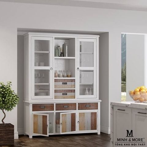  TỦ BUFFET TRANG TRÍ GỖ THÔNG COLORFUL 