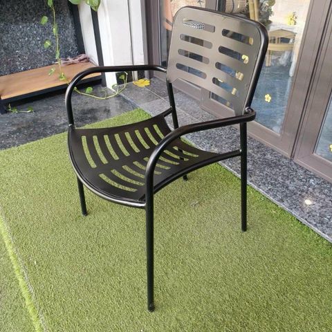  Ghế Sắt Tina Có Tay 