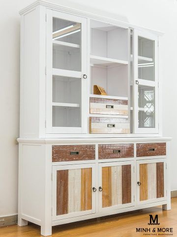  TỦ BUFFET TRANG TRÍ GỖ THÔNG COLORFUL 